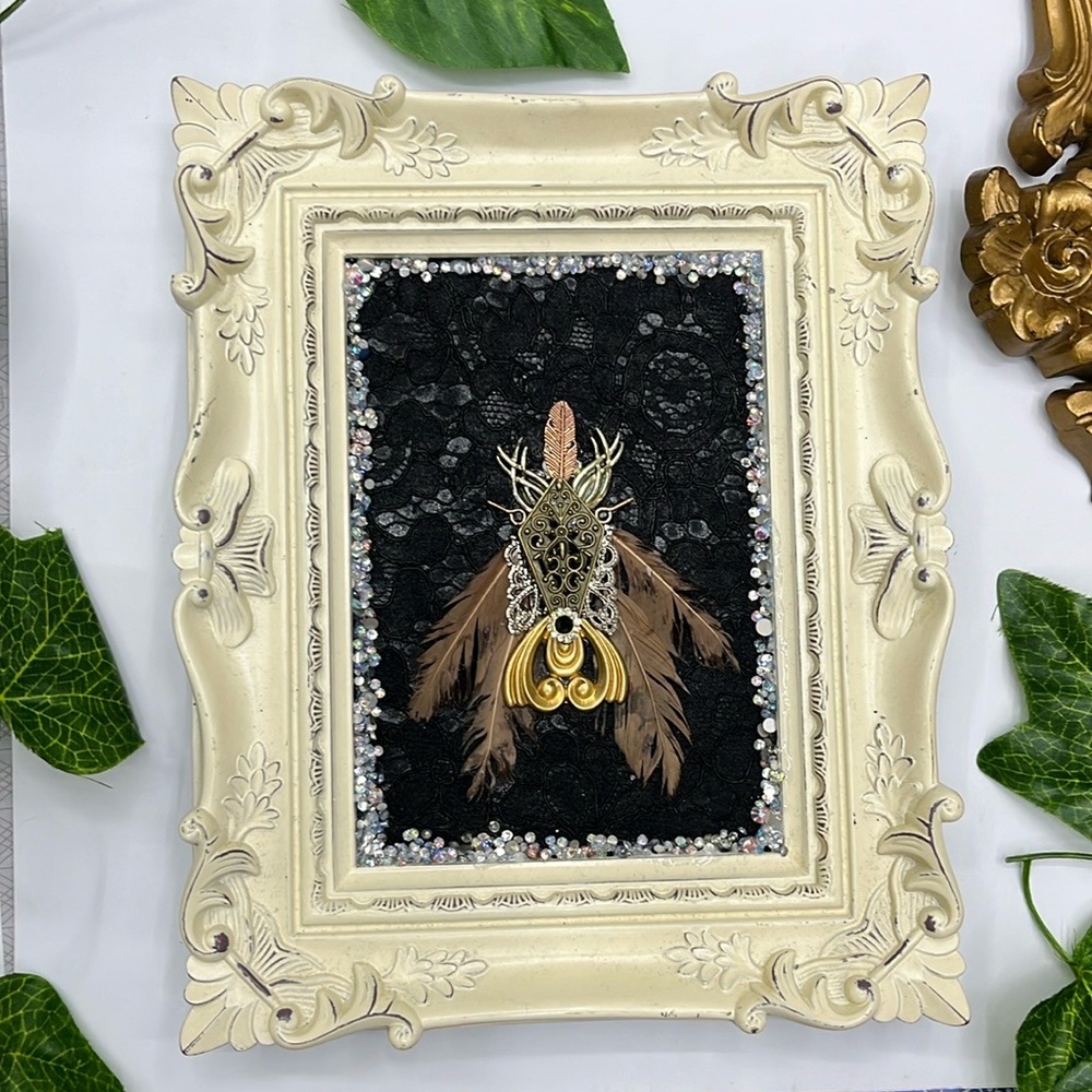 Insect Oddity Art Upcycled Vintage